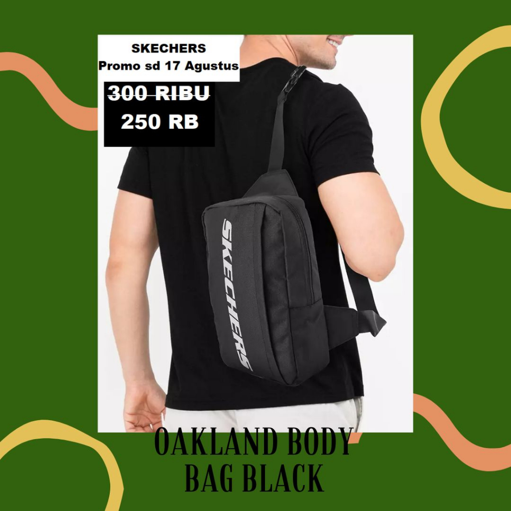 Tas body bag pria Skechers OAKLAND 100% original store