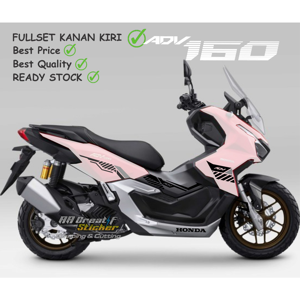 cutting sticker striping stiker polet motor honda adv 160 custom