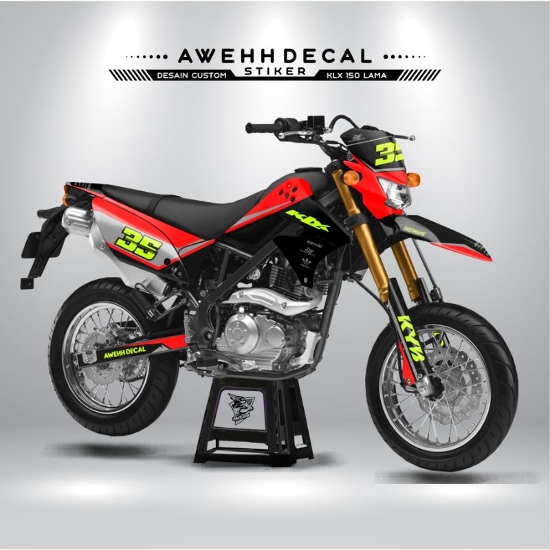 DECAL STIKER KLX 150 LAMA DESAIN BEBAS SUKA SUKA