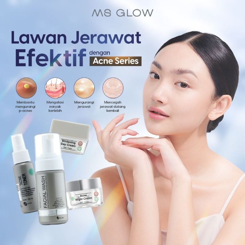 Sepaket MS GLOW Acne 100% Original