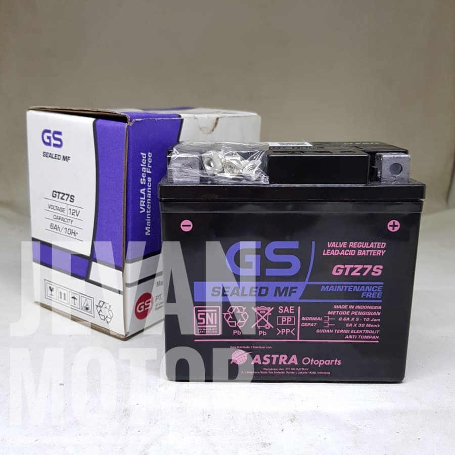 GS Battery GSMF-GTZ-7S / Accu GSMF-GTZ-7S / Aki Kering
