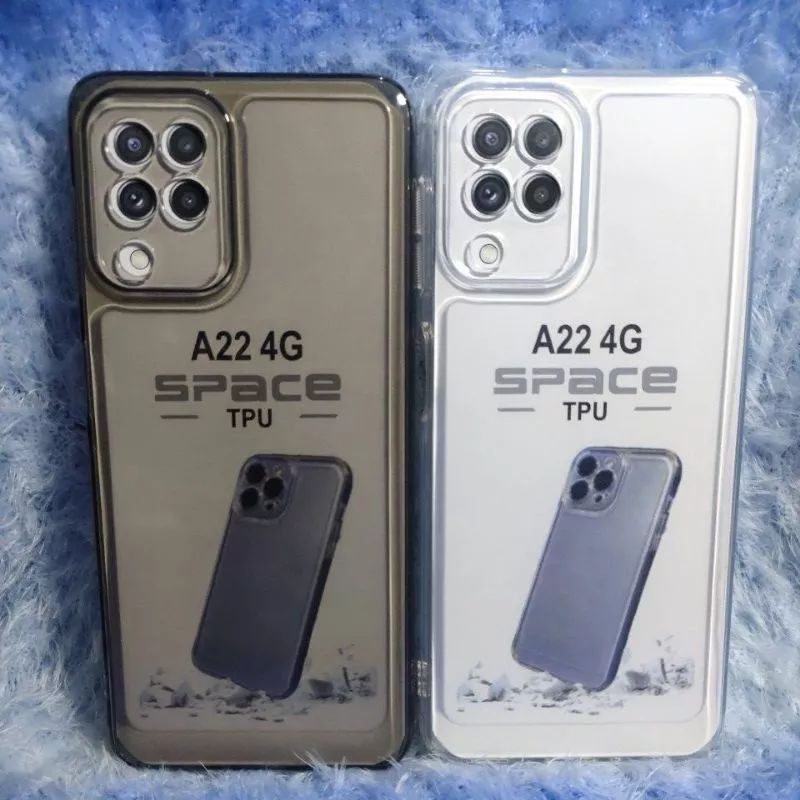 SOFTCASE BENING TRANSPARAN SAMSUNG A22 4G PELINDUNG CAMERA