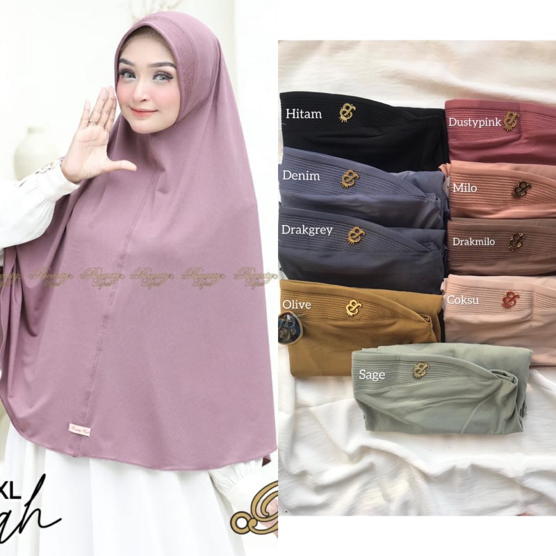 (Original Beauty Hijab) Bergo Aminah size XXL // Bergo Daily Jersey