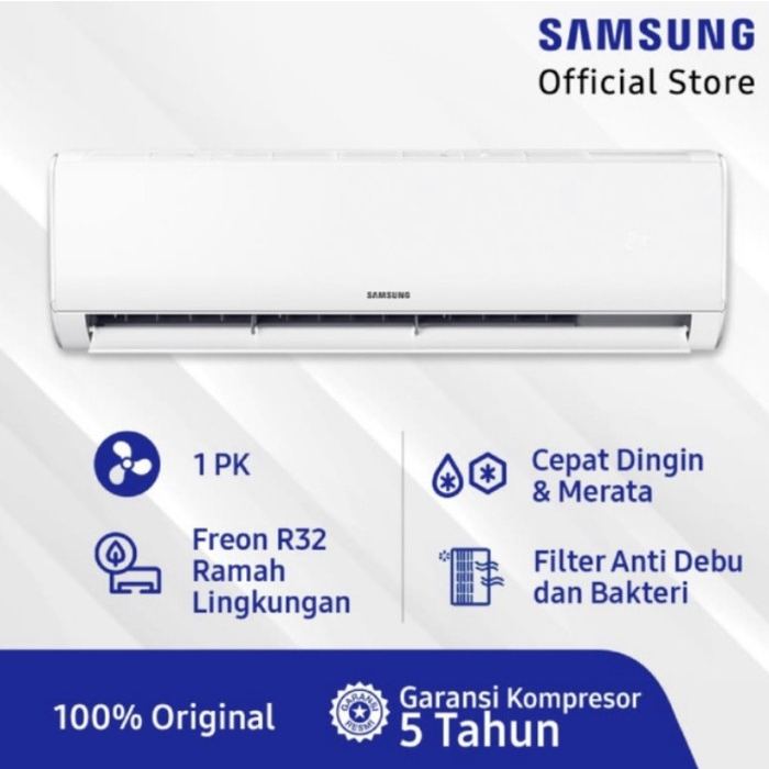 AC SAMSUNG 1 PK AR09TGHQASIN - AC SPLIT 1PK 09TGHQAS - Garansi RESMI