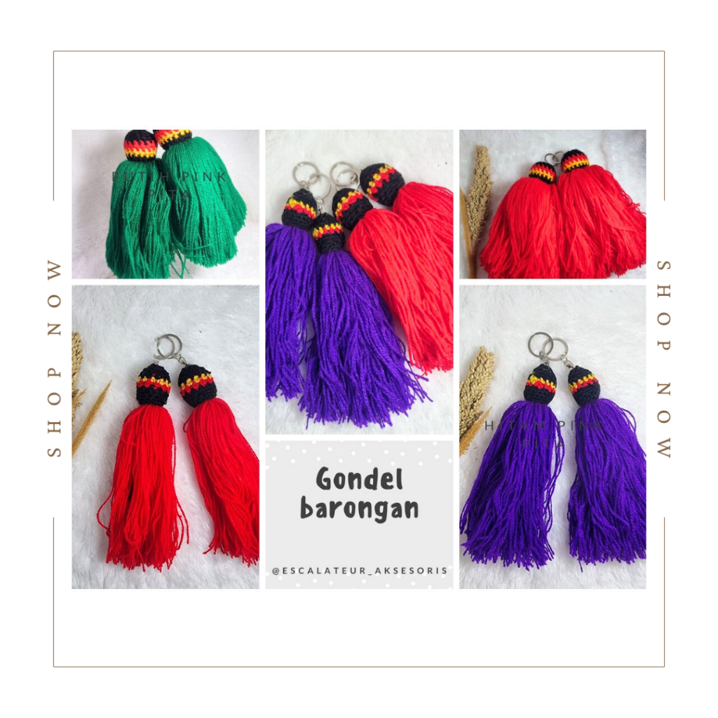 NEW Gondel rajut jumbo, gondel barongan, gondel besar, gondel barongan asli/ sungut gondel barongn a