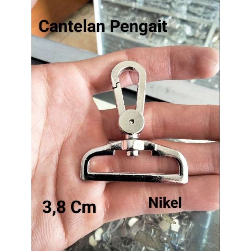 Cantelan Pengait Tali Tas Cantelan 3,8 Cm Pengait Kait Kew Kew Pengait Tali Tas Hook Besi