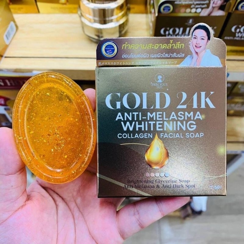 GOLD 24K ANTI MELASMA FACE SOAP THAILAND