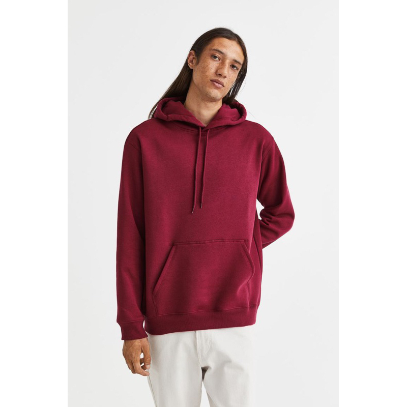 HOODIE DIVIDED HM REGULAR FIT BURGUNDY