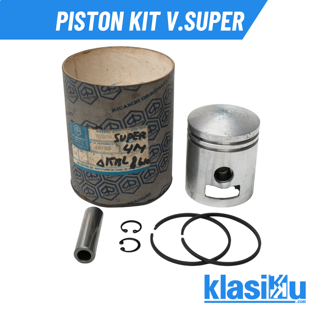 Seher Piston Kit Vespa Super Ukuran 4M Os 4M Ricambi Originali