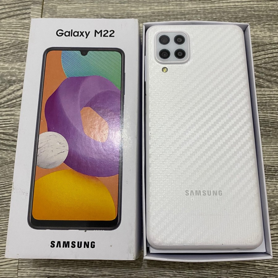 Samsung M22 6/128GB Second Fullset Bergaransi