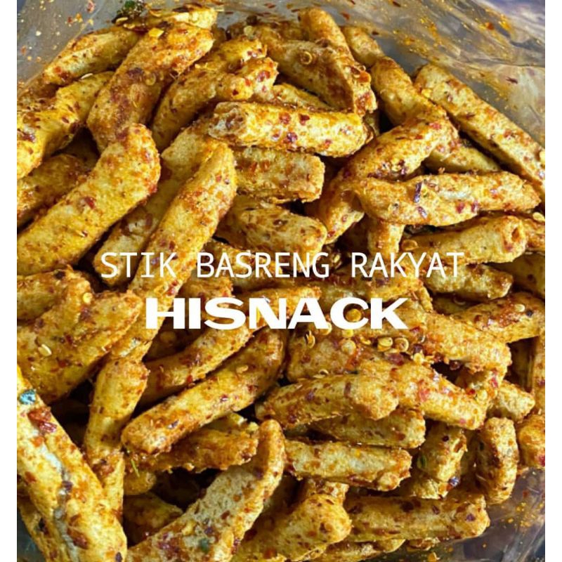 

500 GRAM STIK BASRENG CIKRUH PEDAS/STIK BASRENG RAKYAT HISNACK