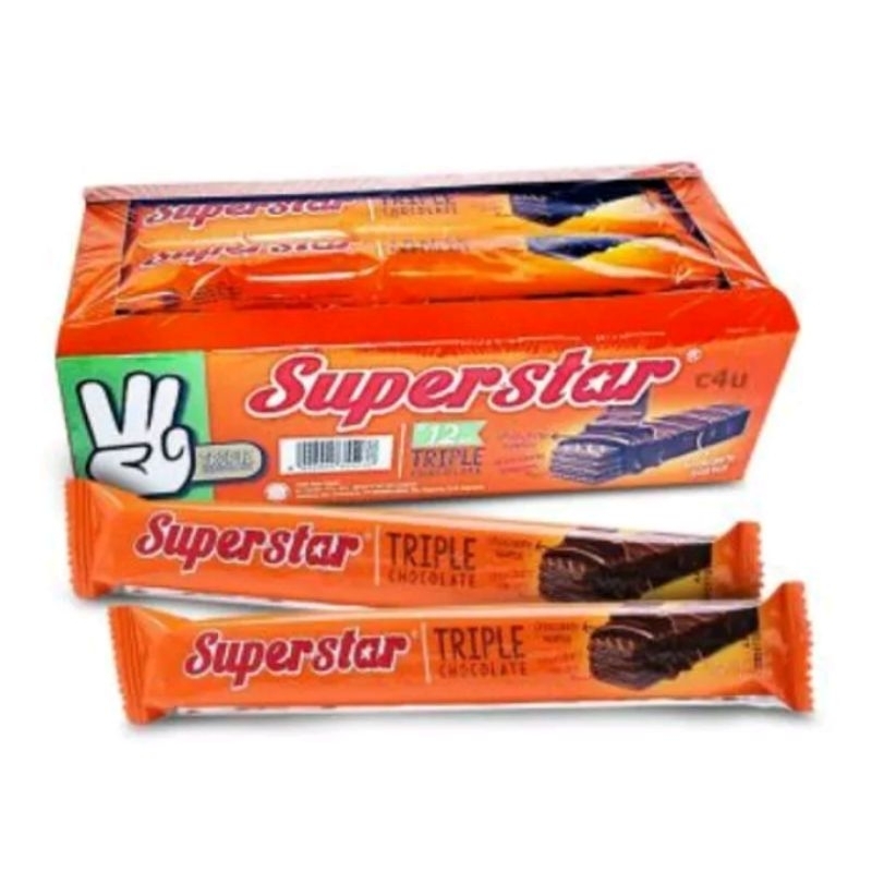 

Superstar Wafer Box Triple Chocolate isi 12 pcs