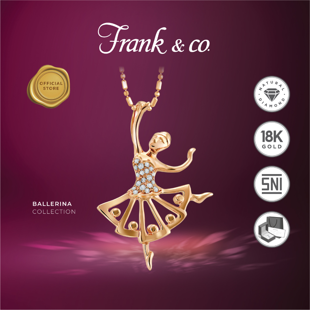 Frank & co. Ballerina 1 Pendant - rose