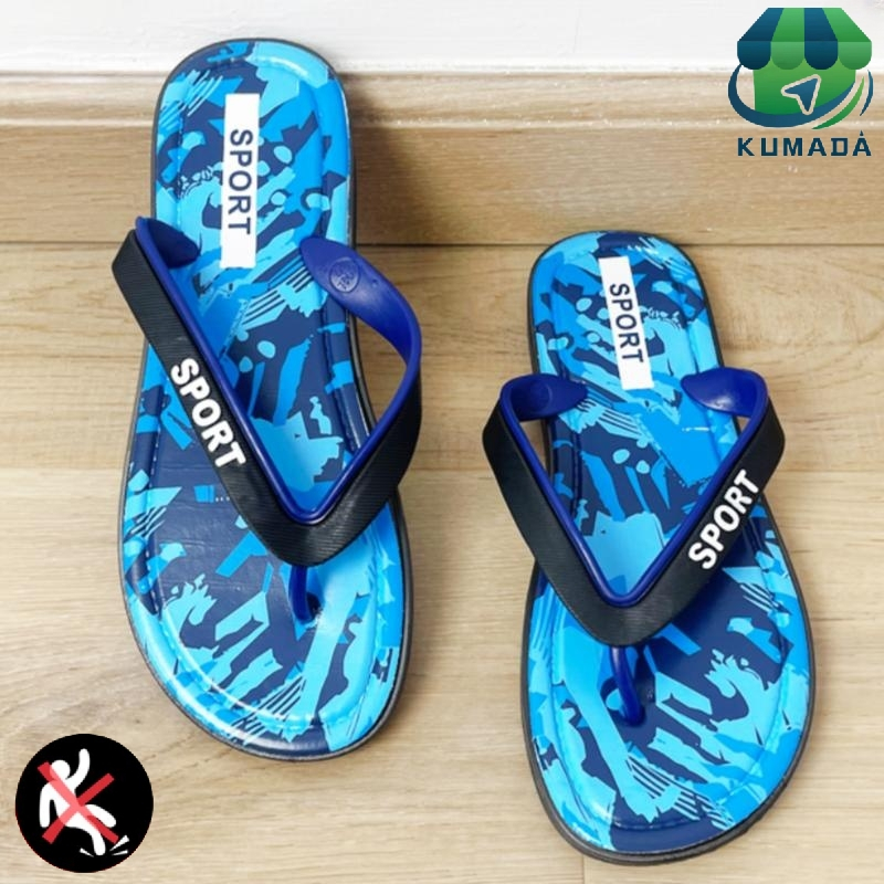 sendal pria kekinian Sandal Jepit sandal wanita import Nyaman dan empuk sepasang sandal jepit