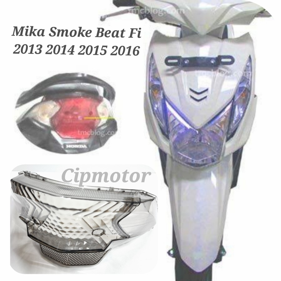 Mika Smoke Stoplamp Plus Sein Honda Beat Fi 2012-2015