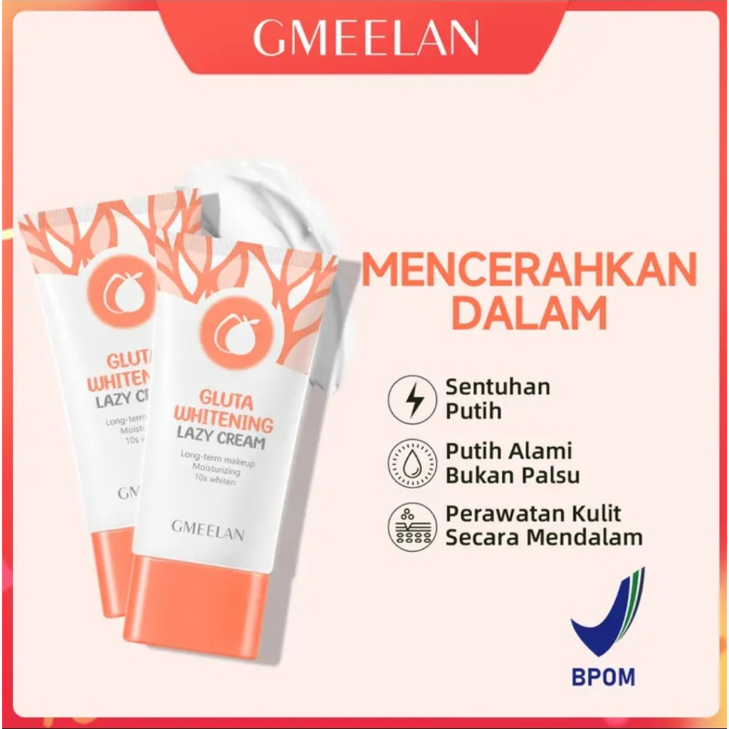 GMEELAN GLUTA WHITENING LAZY CREAM ORANGE EXFOLIATING WHITENING GEL