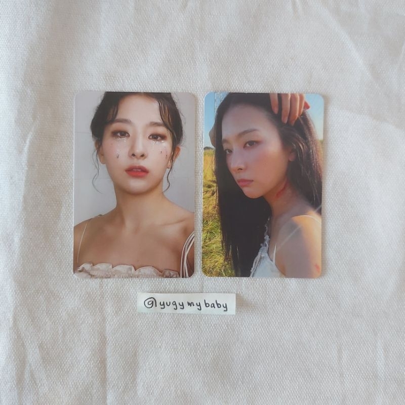 ‼️ PAIR ONLY ‼️ RED VELVET SEULGI PC PHOTOCARD THE REVE FESTIVAL FINALE TRV SCRAPBOOK NUNMUL TEARS G