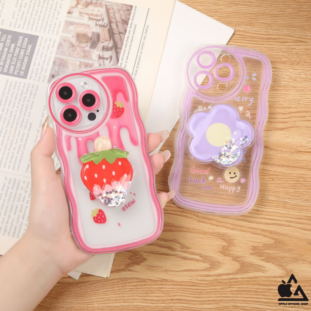 Premium Softcase Lucu 3D Korean Pop Soket Standing For OPPO F9 A7 A5S A12 A11K A15 S A16 A33 A53 A57