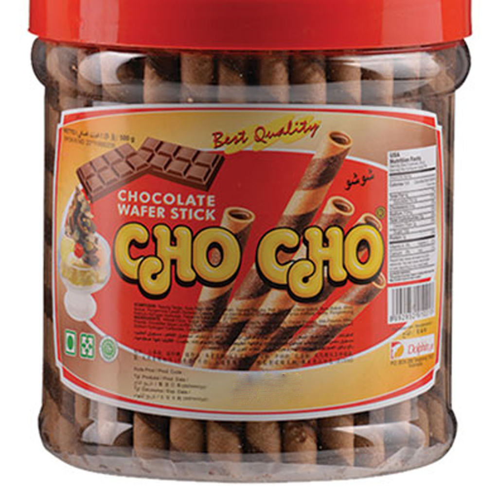 

Cho Cho Wafer Stick Chocolate 500 gr (Toples Besar)