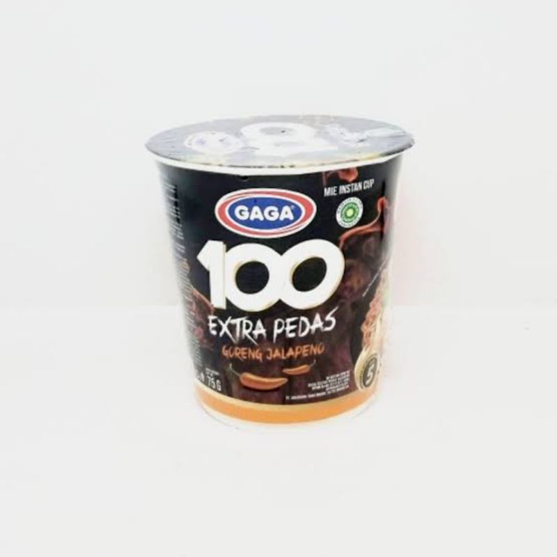 

Gaga 100 Mie Extra Pedas Goreng Jalapeno - mie instan cup
