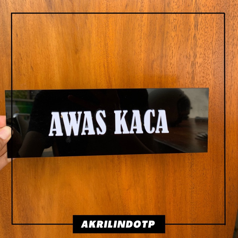

Papan Petunjuk Awas Kaca | Sign Tulisan Order Here And Pick Here | Kustom Papan Sign