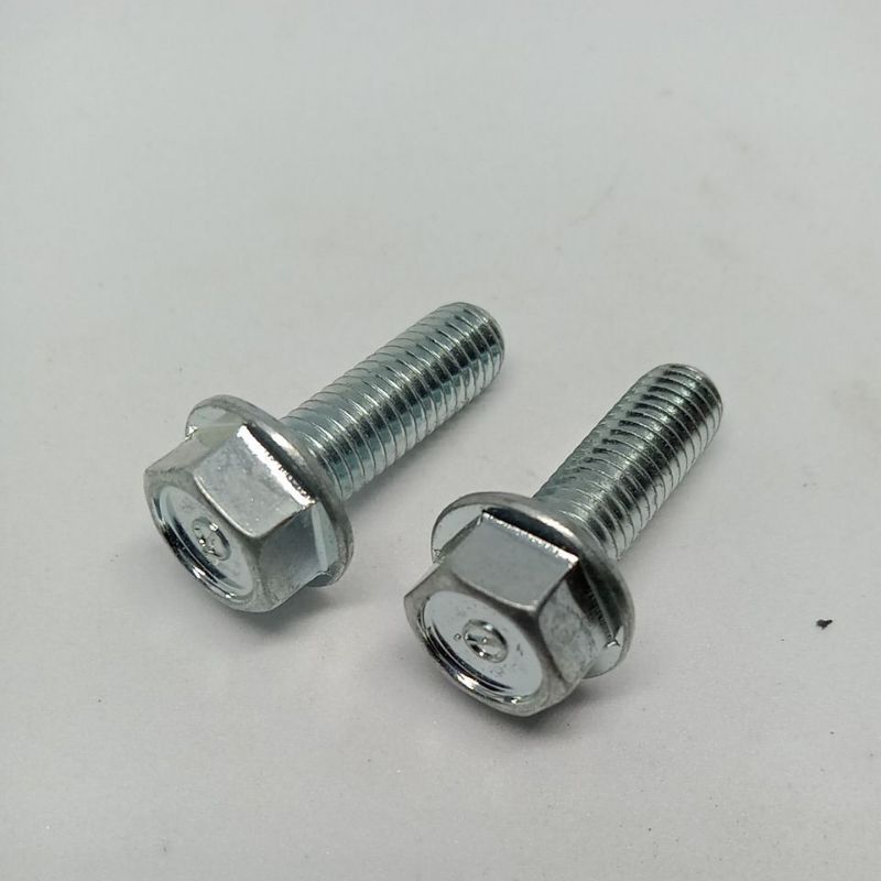 BAUT FLANGE ORIGINAL M8×25 KUNCI 12 BAJA KARBON