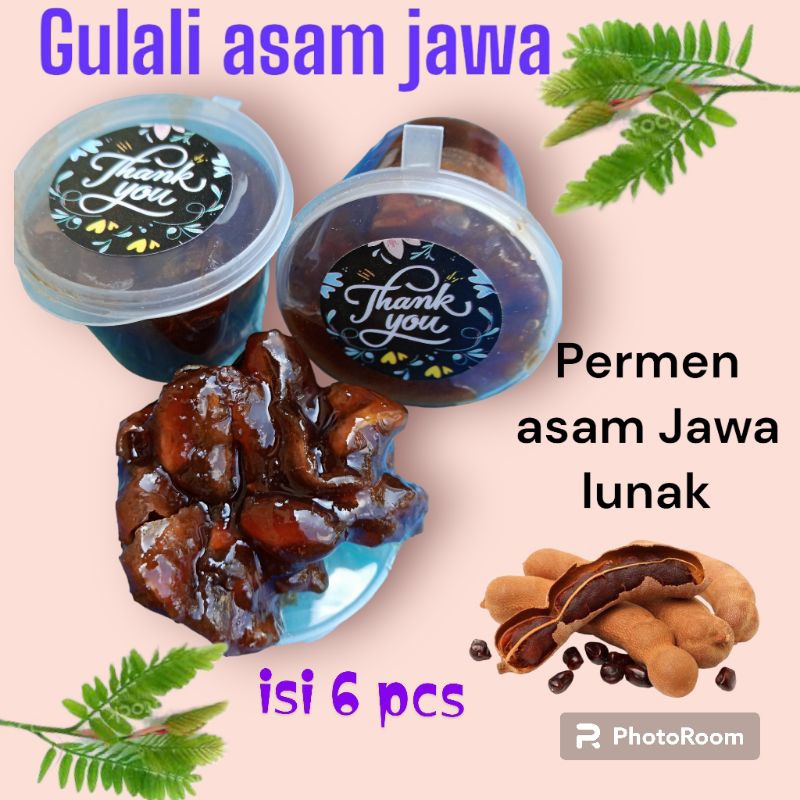 

gulali asam Jawa, permen asam Jawa lunak isi 6 pcs