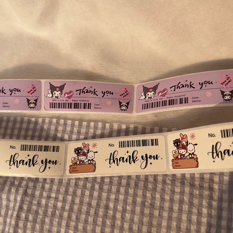 

Sticker Thankyou terimakasih motif barcode