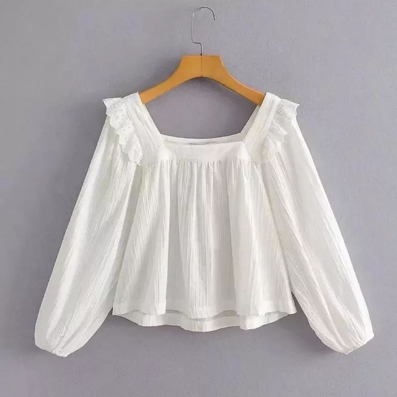 Atasan Wanita Korean Style - Blouse Casual Rayon Crinkle