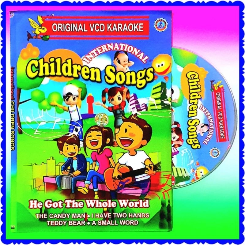 KASET ORIGINAL VCD  CHILDREN SONGS LAGU ANAK BAHASA INGGRIS-KASET VCD EDUKASI ANAK-KASET VCD LAGU AN
