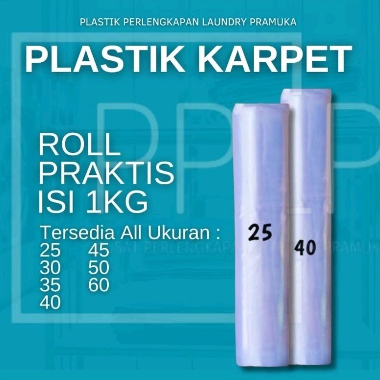 PLASTIK KARPET ROLL LAUNDRY KILOAN ALL UKURAN
