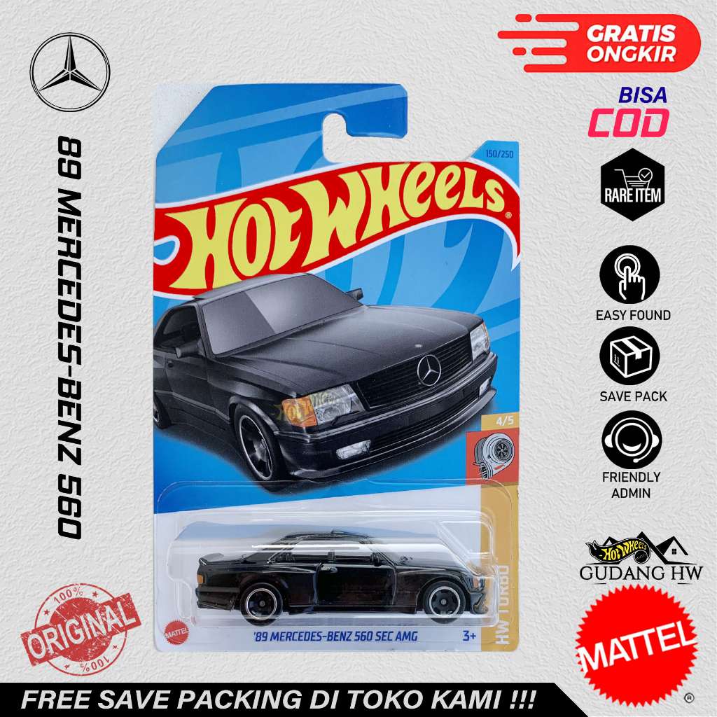 HOT WHEELS 89 MERCEDES-BENZ 560