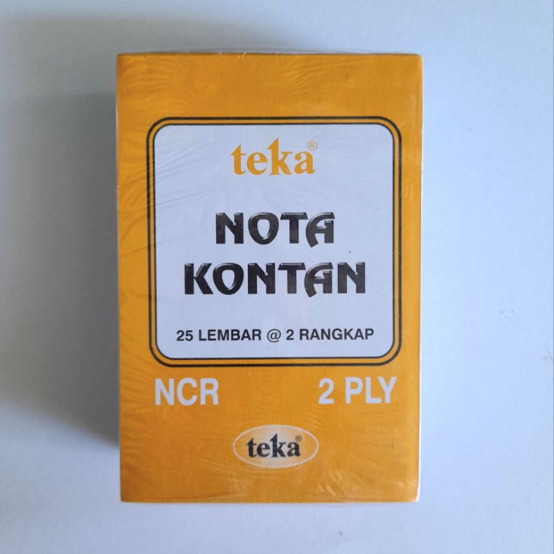 

(Isi 10) Nota Kontan 2ply Teka | Nota kantor