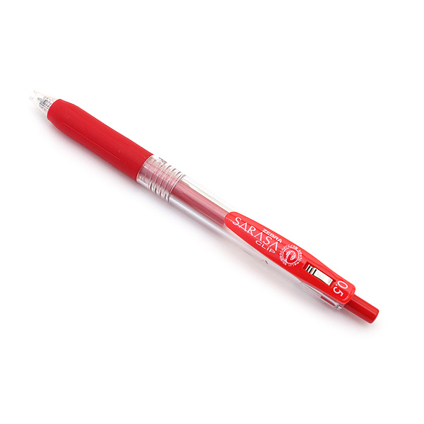 

PULPEN / BOLPOIN / BALLPEN / GEL PEN ZEBRA SARASA CLIP RED 0,7 ( PCS )