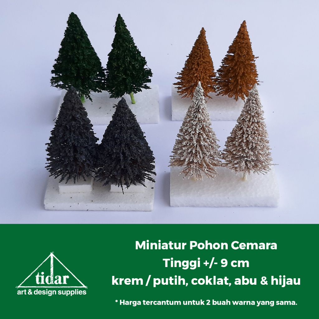 

[MR] HR - Miniatur Pohon Cemara Tinggi 9 cm - Maket Tanaman Pinus
