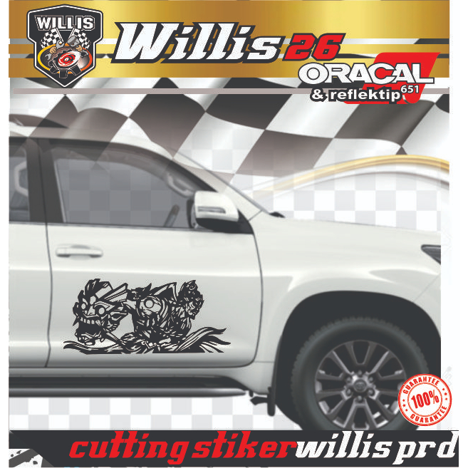 STIKER GATOT KACA STIKER BODY MOBIL CUTTING STICKER