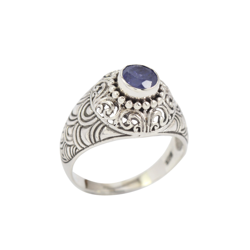 Cincin Perak 925 Wanita Ukiran Bali R339