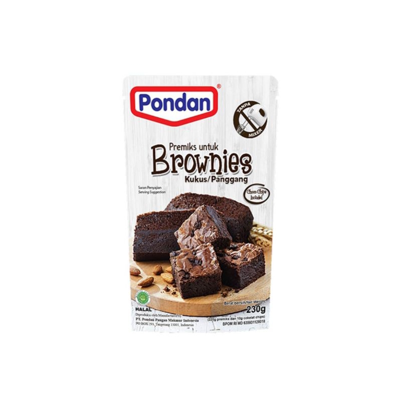 

Pondan Premiks Brownies Kukus 230gr