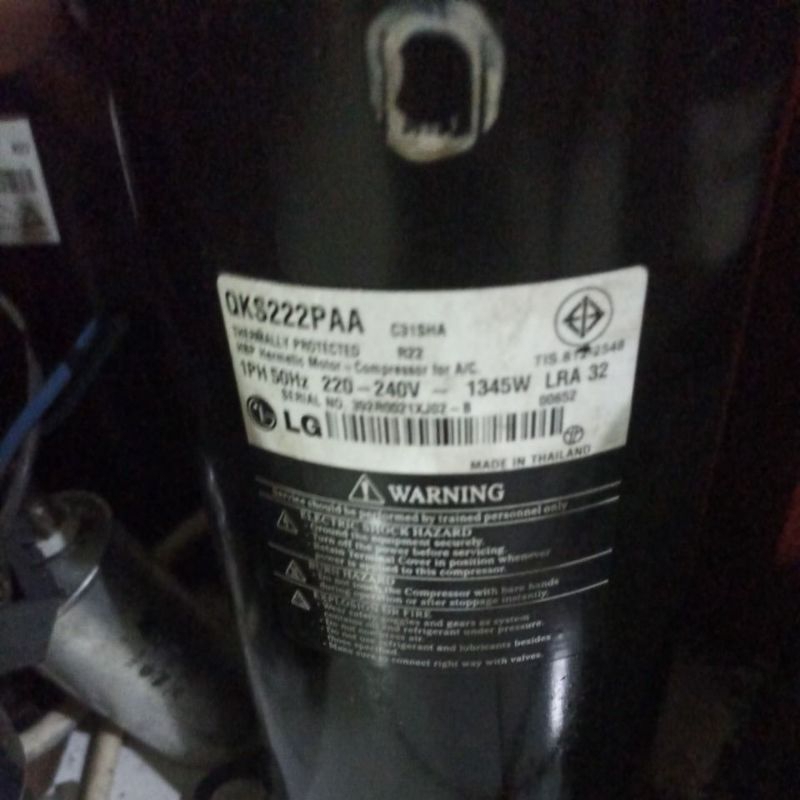 Kompresor ac LG  1½pk 1,5pk bekas second original