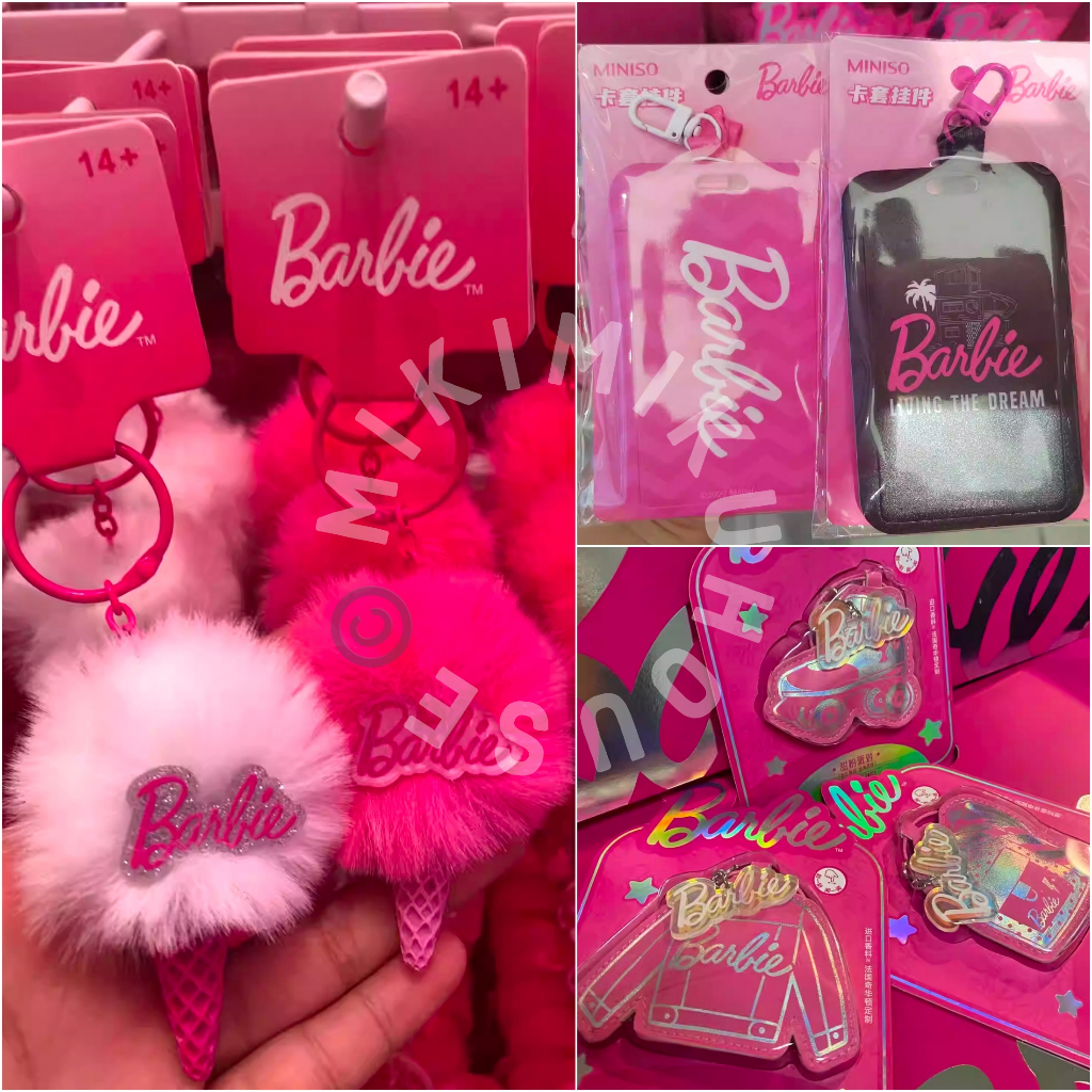BARBIE MOVIE X MINISO MIRROR KACA HOBO THE DIARY BAG TAS ECO TUMBLER CARD CASE MERCH MERCHANDISE OFF