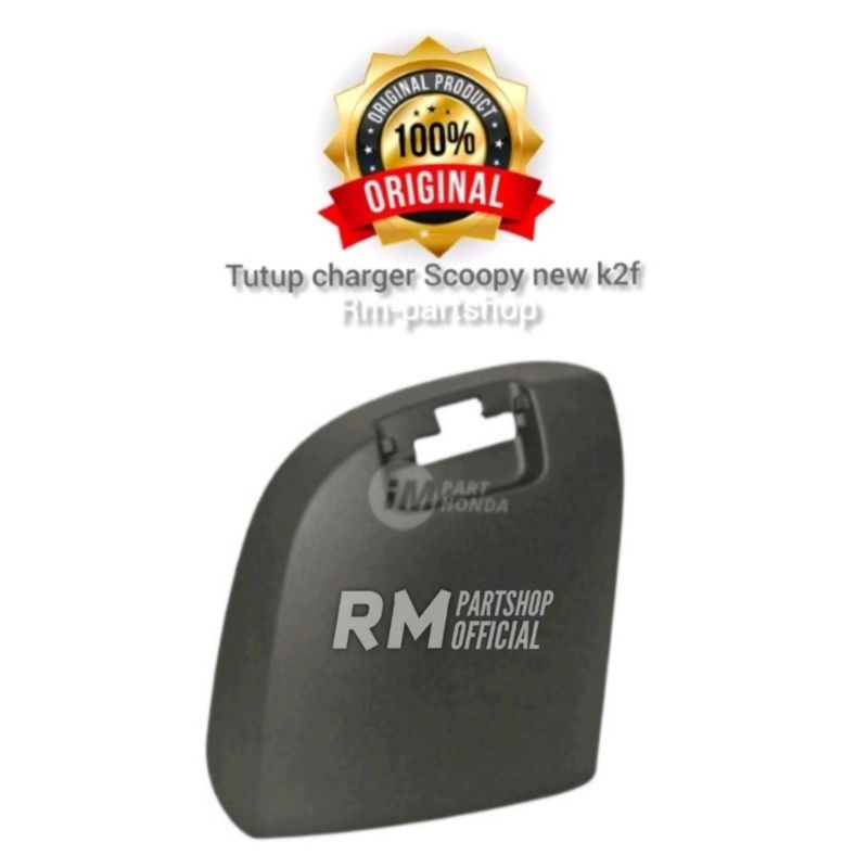 lid L pocket tutup charger Scoopy new 2021 hitam doff original