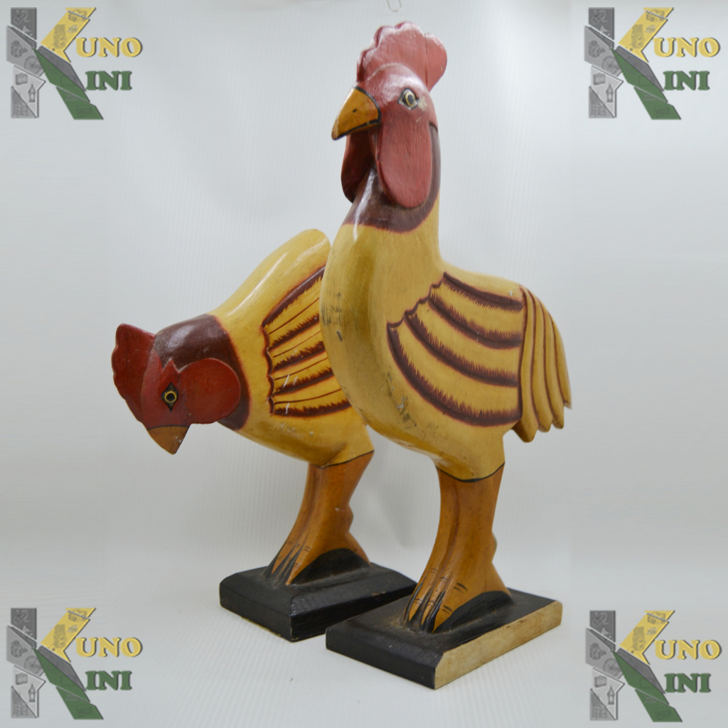 

1 SET AYAM TEMPAT PENSIL / rooster recipe card holder with pen holders