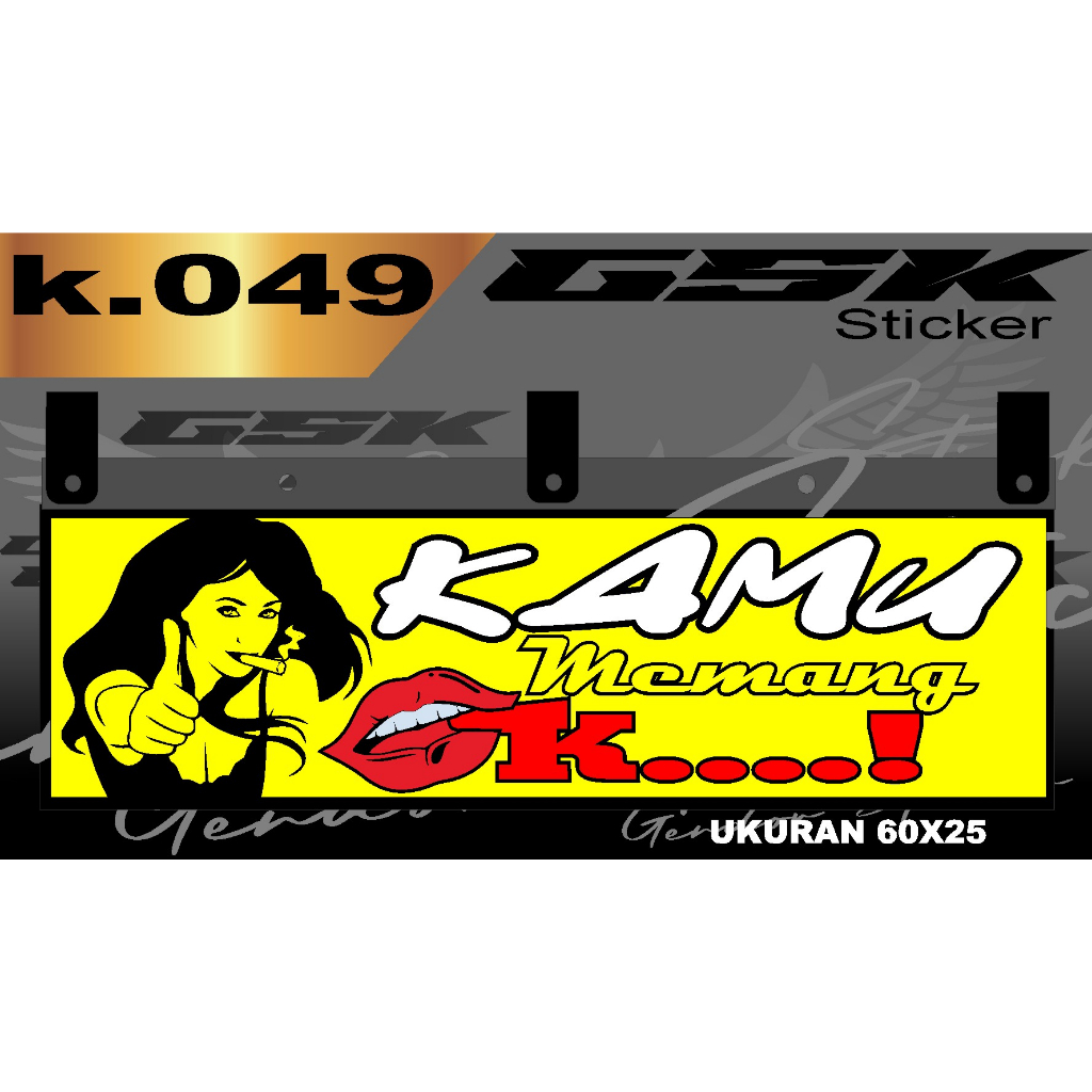 Stiker Cutting Karpet Belakang Truk All Sticker Variasi Karpet k.049