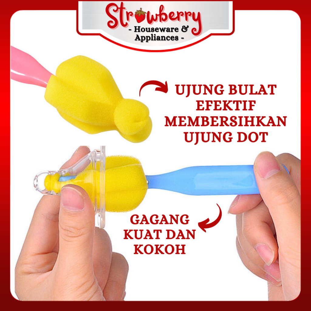 Sikat Botol Susu / Brush Pembersih Botol / Sikat Botol / Sikat Spons Pembersih Botol Susu