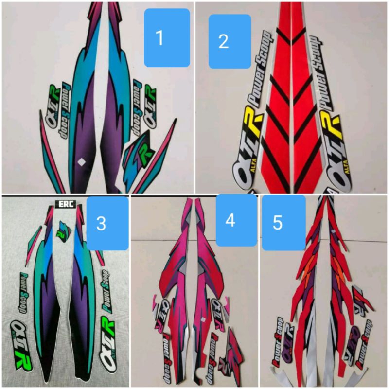 STRIPING STIKER YAMAHA ALFA 1996 ALL WARNA