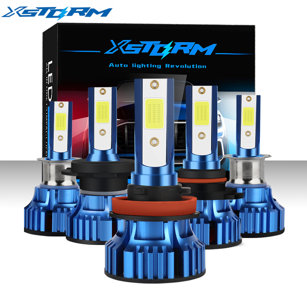 HKS (FreeOngkir) XSTORM 2 pcs H4 LED Headlight For Car H11 LED H1 H11 H7 9005 HB3 9006 HB4 6000K