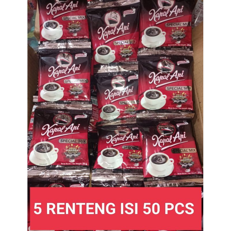 

( 5 RTG ) KAPAL API MIX 23gr ISI 50 PCS