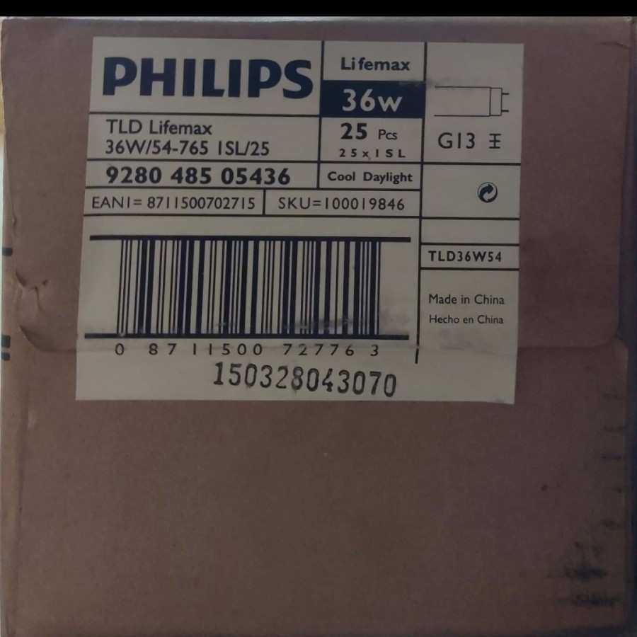 Lampu TL 36W Philips Lampu TL 36 Watt Philip 36W Philip 36 Watt TL 36W