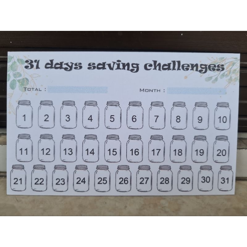 

[MINIM BELI 3PCS] Amplop menabung 30 & 31 hari.