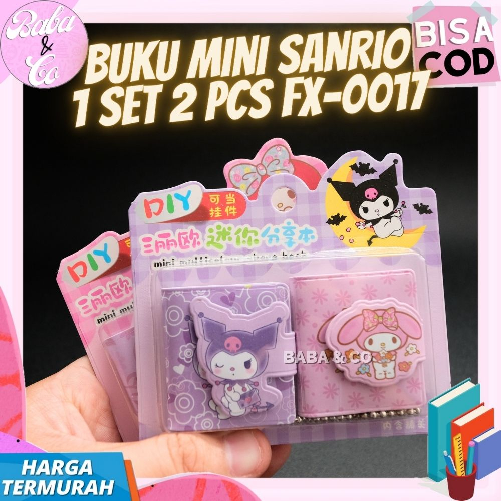 

BUKU SANRIO NOTEBOOK MINI SANRIO FX-0017 1 SET ISI 2 BUKU KECIL SANRIO KADO SANRIO BUKU MINI KECIL SANRIO